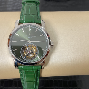 Vacheron Constantin Traditionnelle 6000T Platinum Leather Watch Green Vacheron Constantin Traditionnelle 6000T Platinum Leather Watch Green