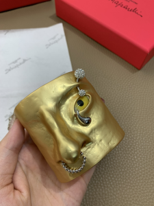 Schiaparelli pierced visage cuff bracelet Gold Schiaparelli pierced visage cuff bracelet Gold