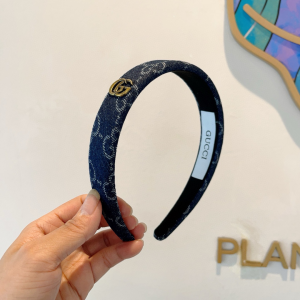 Gucci Denim Blue GG Canvas Headband