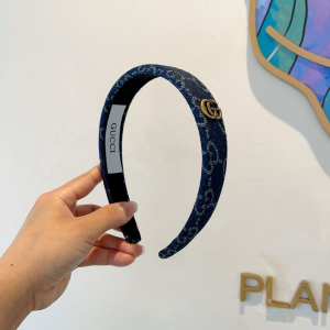 Gucci Denim Blue GG Canvas Headband