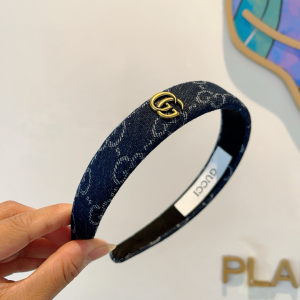 Gucci Denim Blue GG Canvas Headband