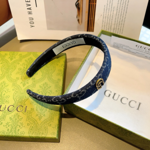 Gucci Denim Blue GG Canvas Headband