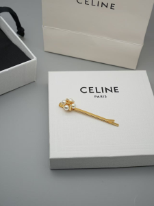 Celine Triomphe Pearl Hair Clips