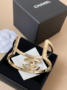 Chanel Crystal CC Open Cuff Bracelets