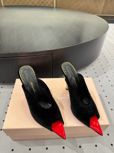 Schiaparelli Bijoux Black Velvet Heeled Mules Sandals 105MM Schiaparelli Bijoux Black Velvet Heeled Mules Sandals 105MM