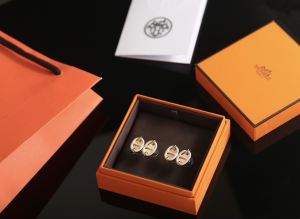 Hermes Mini Maillon Earrings