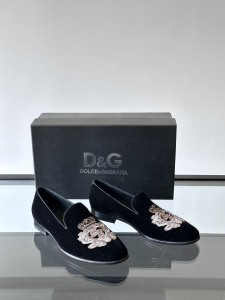 Dolce Gabbana Embroidered Velvet Slippers Black Dolce Gabbana Embroidered Velvet Slippers Black