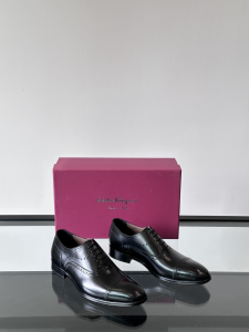 Ferragamo Mens Black Leather Lace Up Bridal Oxfords Ferragamo Mens Black Leather Lace Up Bridal Oxfords