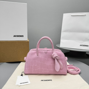Jacquemus Medium The Turismo Soft Suede Leather Bowling Crossbody Bag Pink Jacquemus Medium The Turismo Soft Suede Leather Bowling Crossbody Bag Pink