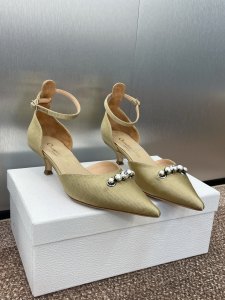 Dior Paris Beige Fabric Pumps 35MM