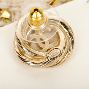 Chanel CC Logo Stud Earrings