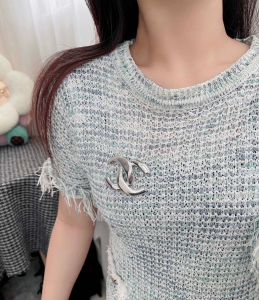 Chanel CC Logo Brooch