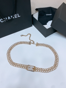 Chanel CC Logo Gold Metal Chain Belt