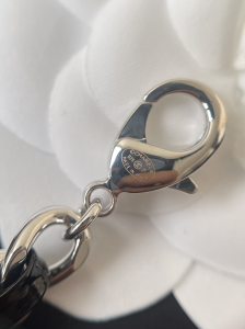 Chanel CC Logo Leather and Chain Belt