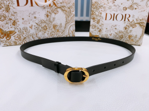 Dior Chic Belt Black Smooth Calfskin 20MM