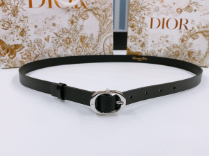 Dior Chic Belt Black Smooth Calfskin 20MM