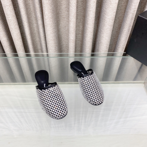 Alexander Wang Crystals Flat Mules Black Alexander Wang Crystals Flat Mules Black