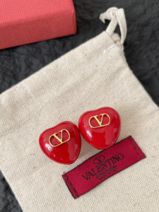 Valentino Vlogo Red Heart Coeur Royal Earrings Valentino Vlogo Red Heart Coeur Royal Earrings