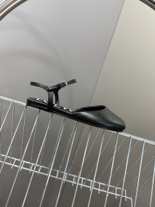 Loewe Black Leather Flat Shoes