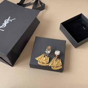 Saint Laurent Gold Sailboat Earrings
