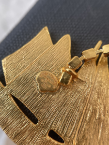 Saint Laurent Gold Sailboat Earrings