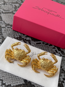 Schiaparelli Yellow Gold Crab Earrings