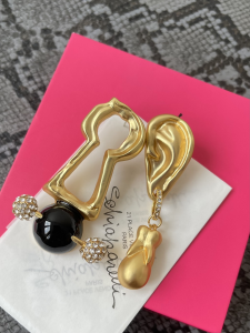 Schiaparelli Yellow Gold Keyhole Earrings Schiaparelli Yellow Gold Keyhole Earrings