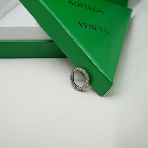 Bottega Veneta Silver Intreccio Rings