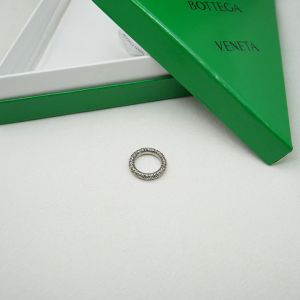 Bottega Veneta Silver Intreccio Rings