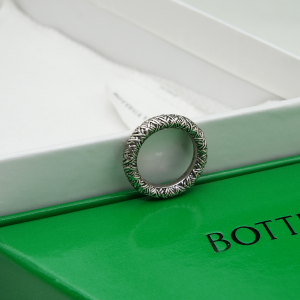 Bottega Veneta Silver Intreccio Rings