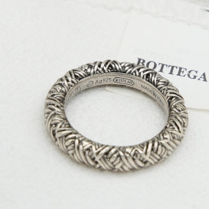 Bottega Veneta Silver Intreccio Rings