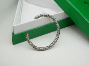 Bottega Veneta Silver Intreccio Cuff Bangle Bracelets Bottega Veneta Silver Intreccio Cuff Bangle Bracelets