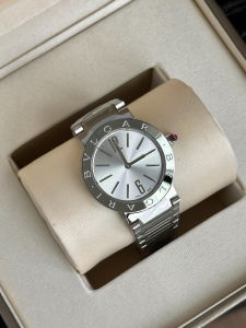 Bvlgari Bvlgari White Dial Stainless Steel Case and Bracelet Watch 33MM Bvlgari Bvlgari White Dial Stainless Steel Case and Bracelet Watch 33MM