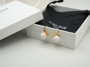 Celine Sorbet White Earrings
