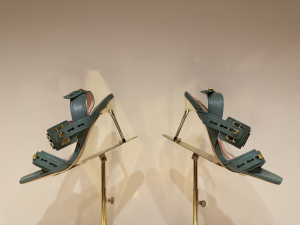 Balmain B Buzz Logo Green Leather High Heeled Sandals 100MM Balmain B Buzz Logo Green Leather High Heeled Sandals 100MM