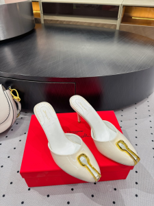 Schiaparelli White Leather High Heeled Mules 85MM Schiaparelli White Leather High Heeled Mules 85MM