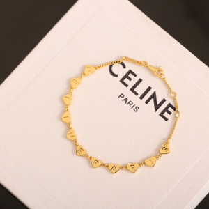 Celine Gold Metal Multi Heart Coeur Choker Necklaces Celine Gold Metal Multi Heart Coeur Choker Necklaces