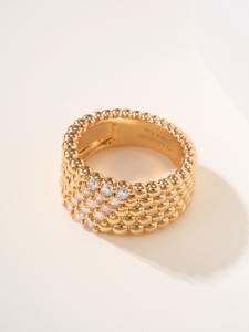 Van Cleef Arpels Perlee Diamonds Rings