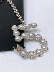 Chanel Pearl Coco Chain Belt Silver