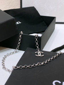 Chanel Pearl Coco Chain Belt Silver