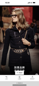 Chanel Pearl Coco Chain Belt Silver
