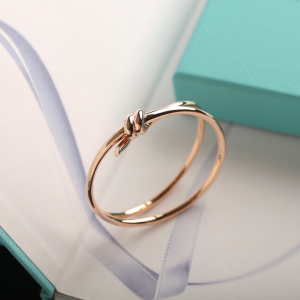 Tiffany Double Row Knot Bangle Bracelets Rose Gold Tiffany Double Row Knot Bangle Bracelets Rose Gold
