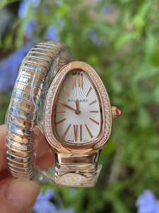 Bvlgari Bulgari Serpenti Tubogas Single Spiral Watch White Dial Rose Gold Bvlgari Bulgari Serpenti Tubogas Single Spiral Watch White Dial Rose Gold