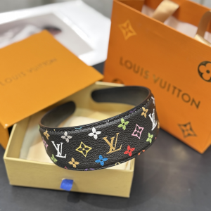 Louis Vuitton LVxTM Black Multicolor Monogram LV Outline Headband Louis Vuitton LVxTM Black Multicolor Monogram LV Outline Headband