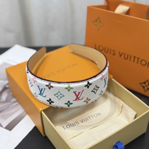 Louis Vuitton LVxTM White Multicolor Monogram LV Outline Headband Louis Vuitton LVxTM White Multicolor Monogram LV Outline Headband