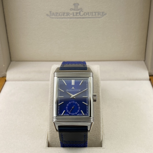 Jaeger LeCoultre Reverso Classic Duetto Monoface Blue Dial Watch Jaeger LeCoultre Reverso Classic Duetto Monoface Blue Dial Watch